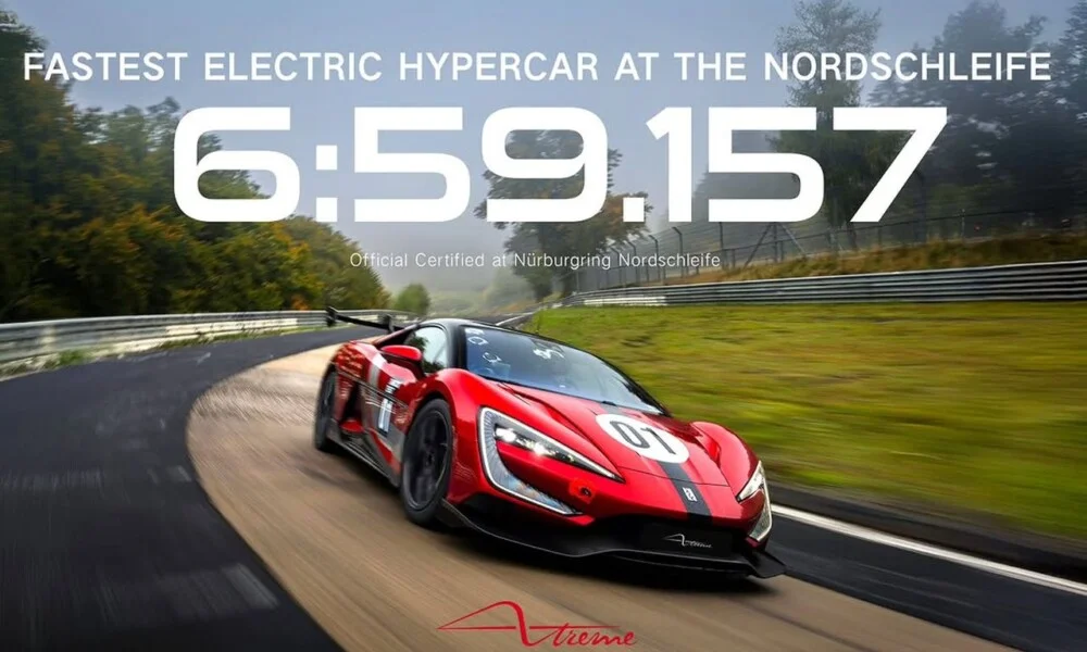 BYD’s Yangwang U9 sets Nurburgring lap record for electric hypercars