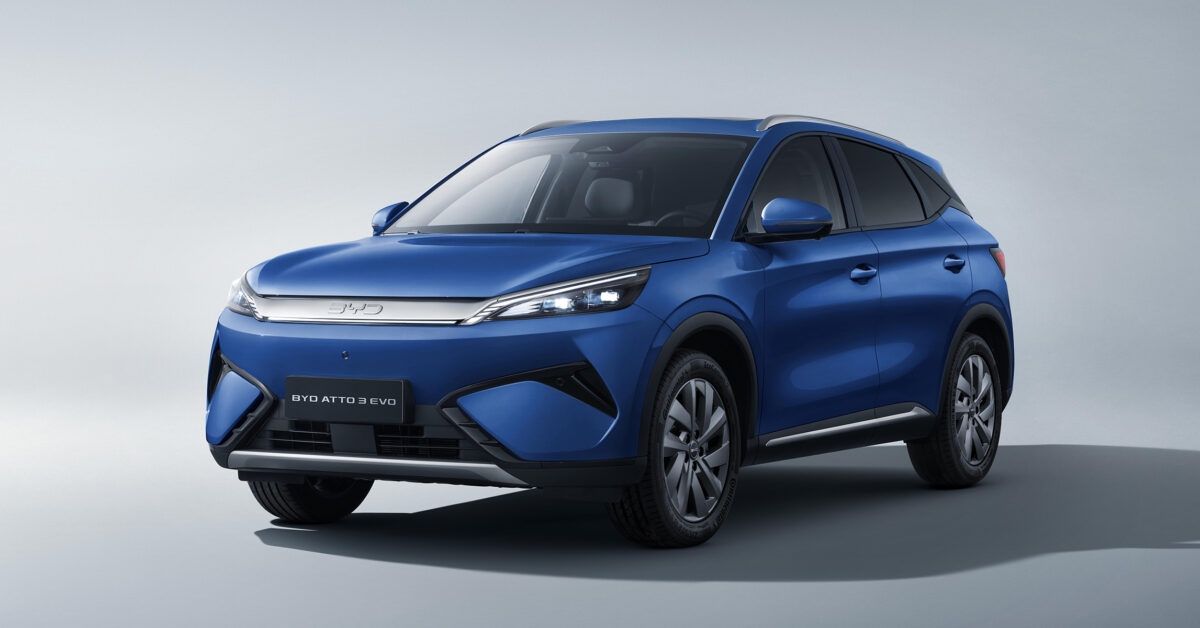 BYD Atto 3 SUV gets powertrain improvements