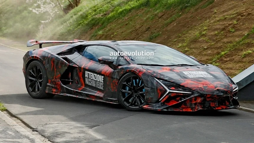 2027 Lamborghini Revuelto SV test mule spied, reveals a few key details