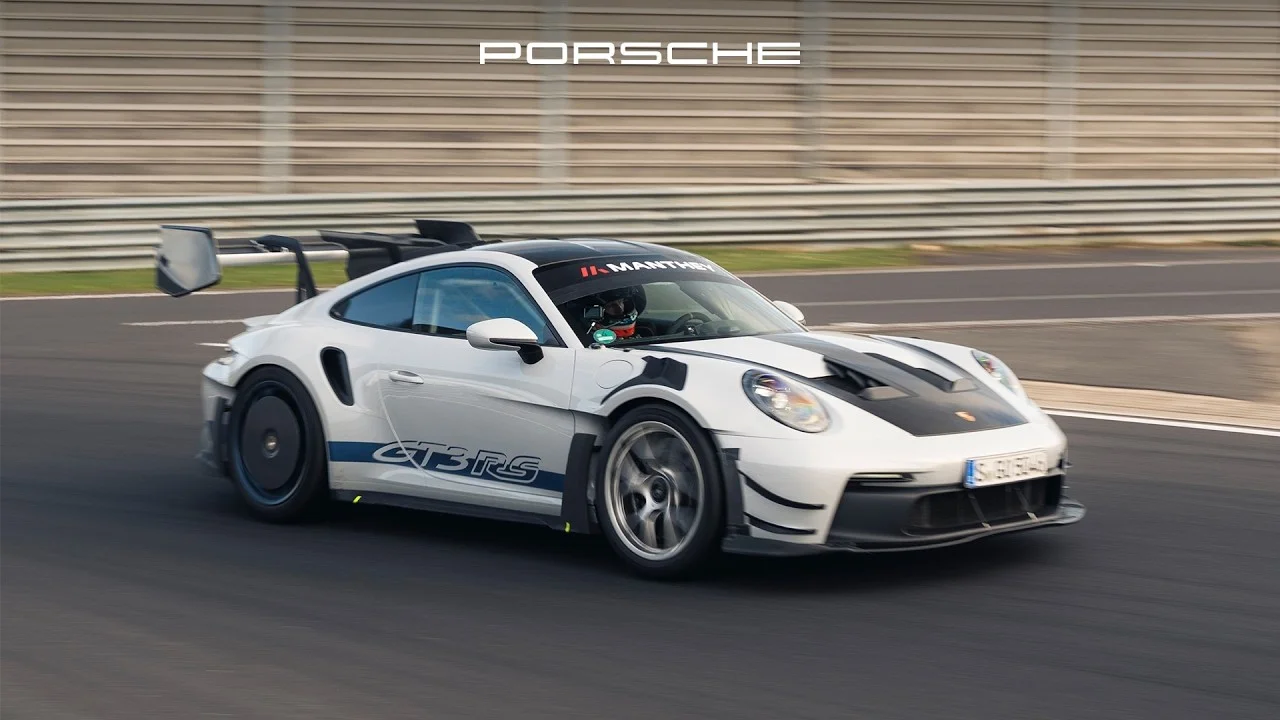 Porsche 911 GT3 RS with Manthey Kit clocks a 6 min 45 sec lap at the Nurburgring
