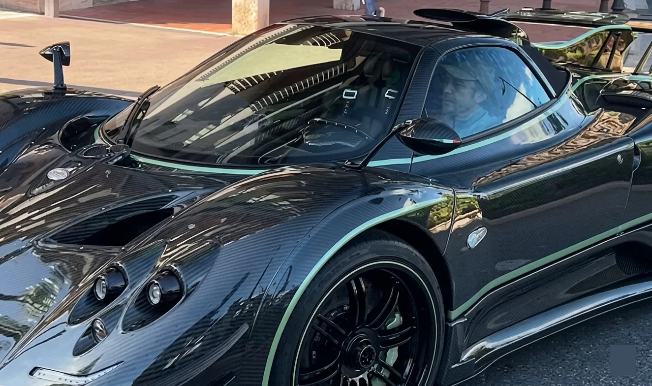 Fernando Alonso’s Pagani Zonda Roadster Diamante Verde spotted in Monaco