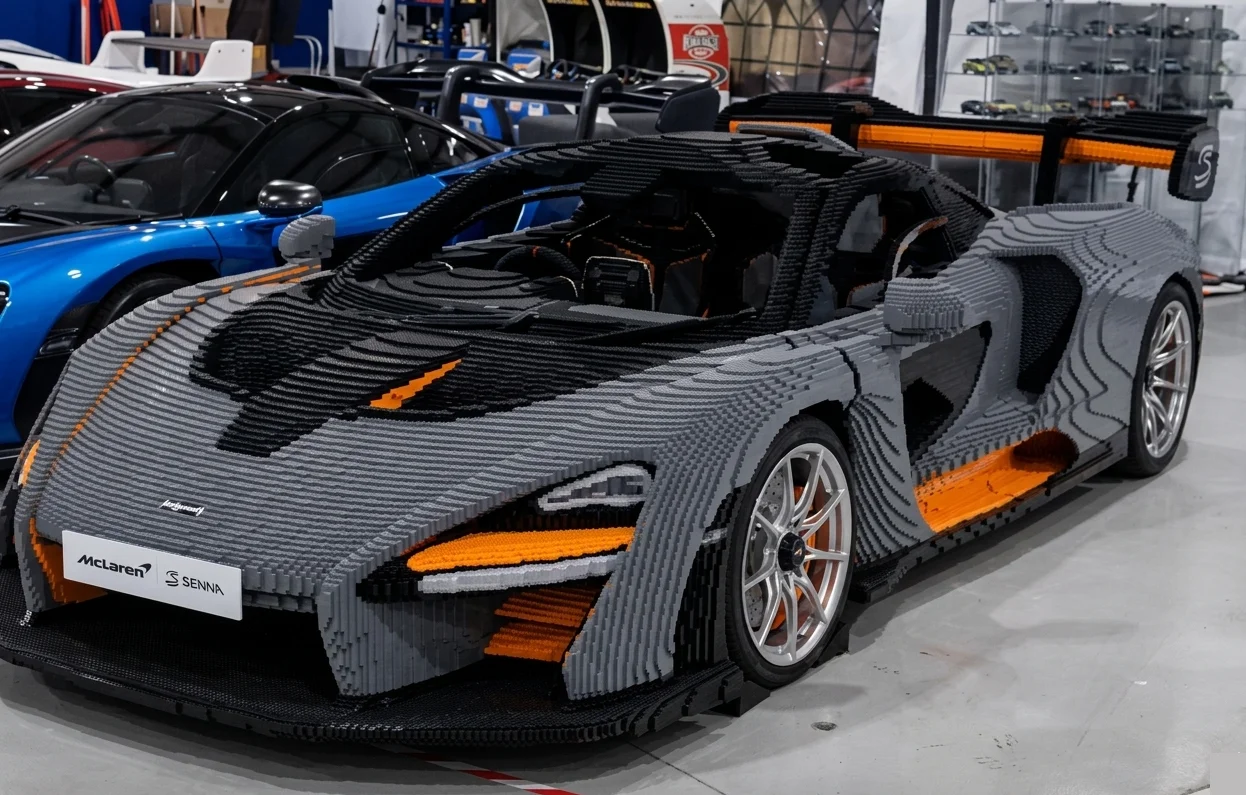 This full-size Lego McLaren Senna starts up and sounds surprisingly convincing