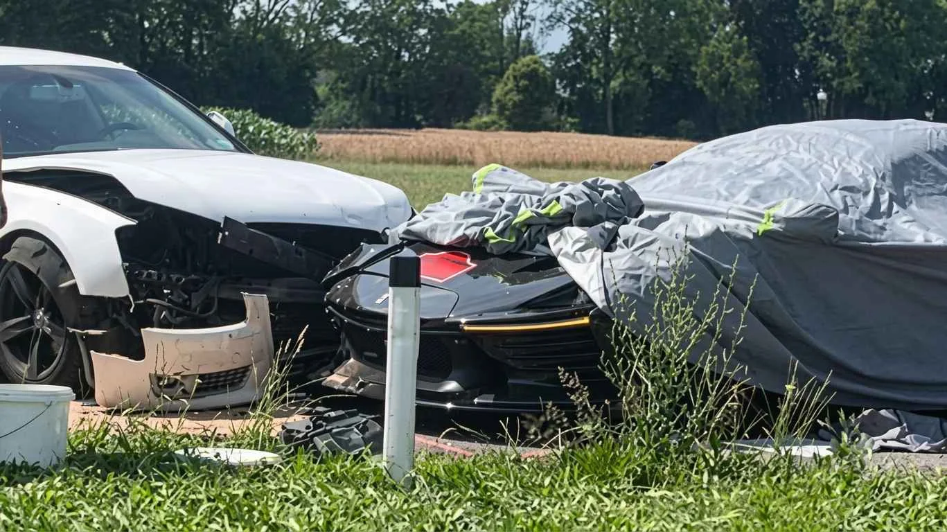 $5 million Ferrari Daytona SP3 crashed during Ferrari Cavalcade 2026